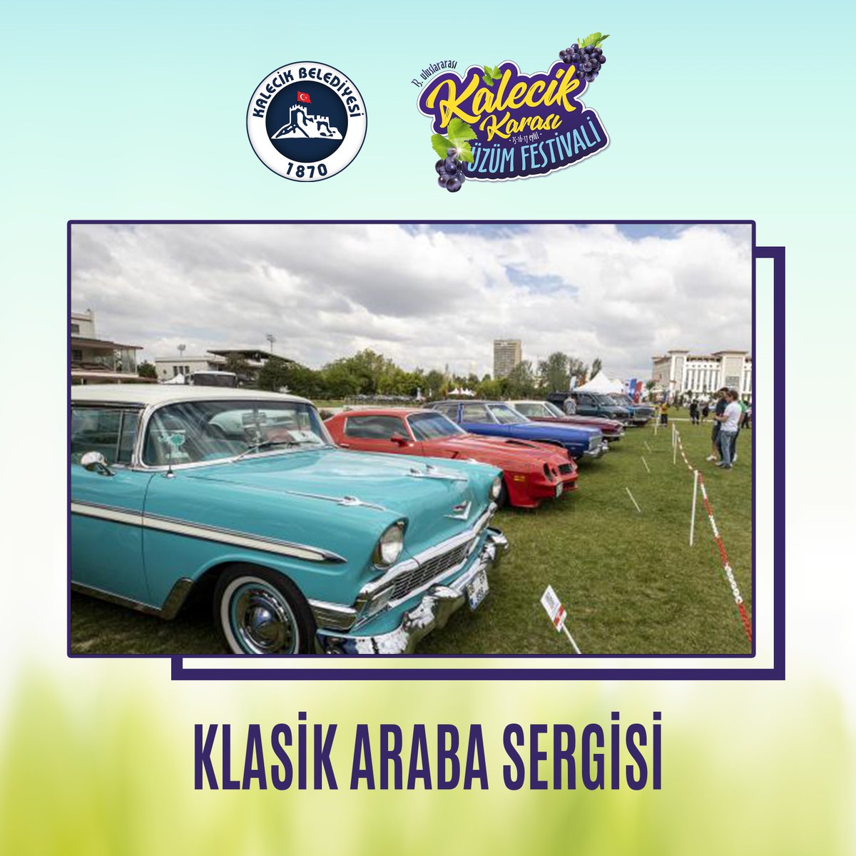kalecikfestival's tweet photo. 15-16-17 Eylül tarihlerinde gerçekleştireceğimiz 13. Uluslararası Kalecik Karası Üzüm Festivali’nde doyasıya eğeleneceğiniz etkinliklerimiz. 📅🎉📢 https://t.co/ciXcHOFWjn