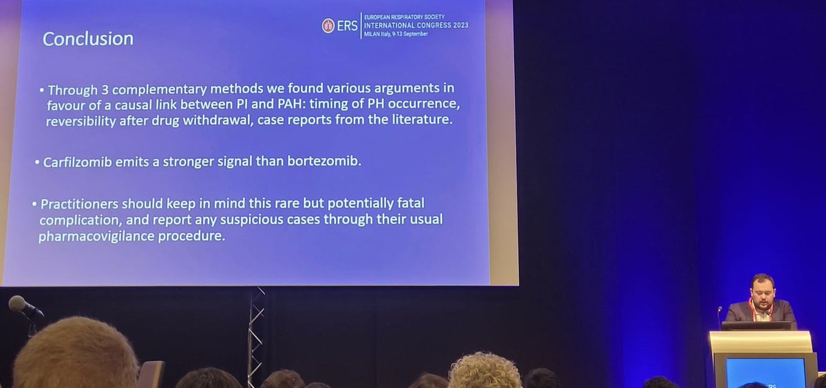 FSMR - RespiFIL 🫁 (@respifil) on Twitter photo 🔴#ERSCongress 2023 :
Excellent topo👏 de Julien GRYNBLAT <a href="/InsermU999/">InsermU999</a> <a href="/pulmotension/">Pulmotension</a> qui décrit les caractéristiques des patients ayant développé une #HTAP associée aux inhibiteurs du #protéasome ⤵️
#raresdiseases <a href="/EuroRespSoc/">ERS</a> 🔴#ERSCongress 2023 :
Excellent topo👏 de Julien GRYNBLAT <a href="/InsermU999/">InsermU999</a> <a href="/pulmotension/">Pulmotension</a> qui décrit les caractéristiques des patients ayant développé une #HTAP associée aux inhibiteurs du #protéasome ⤵️
#raresdiseases <a href="/EuroRespSoc/">ERS</a>