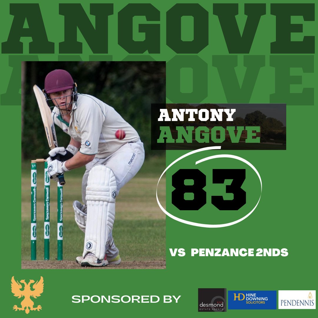 FalmouthCC's tweet photo. 𝗣𝗟𝗔𝗬𝗘𝗥 𝗣𝗘𝗥𝗙𝗢𝗥𝗠𝗔𝗡𝗖𝗘𝗦

1st XI
 🏏Tomlinson scoring his 1st Century for the club
 🏏Angove scoring 83 runs against his old club Penzance
 🏏Carter scores a half-century, 1st game game back in the 1st Team
🟤 Van Biljon achieving his first 5 wicket-haul for the club https://t.co/7B9LNhQQ9F