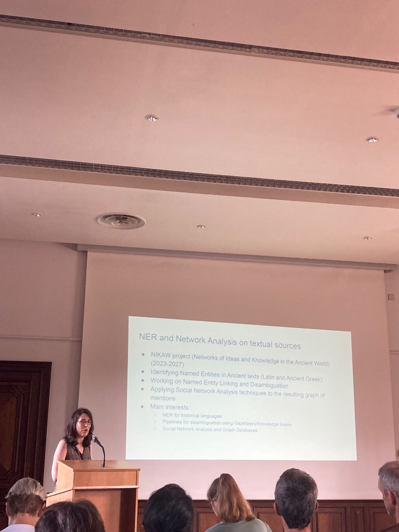 ClariahV's tweet photo. @fosco @TrismegistosTM @KU_Leuven @artskuleuven @KADOCKULEUVEN Next, @MargheFantoli gives an overview of some DH projects @artskuleuven, from HTR and NER for the Ancient World over DigitGLAM (on behalf of @FredTruyen &amp; @SofieTaes) to @viewkuleuven (on behalf of @VdmBruno), whereas Bas Beaujean introduces the Sagalassos archaeological project https://t.co/WMrl9RjK5N