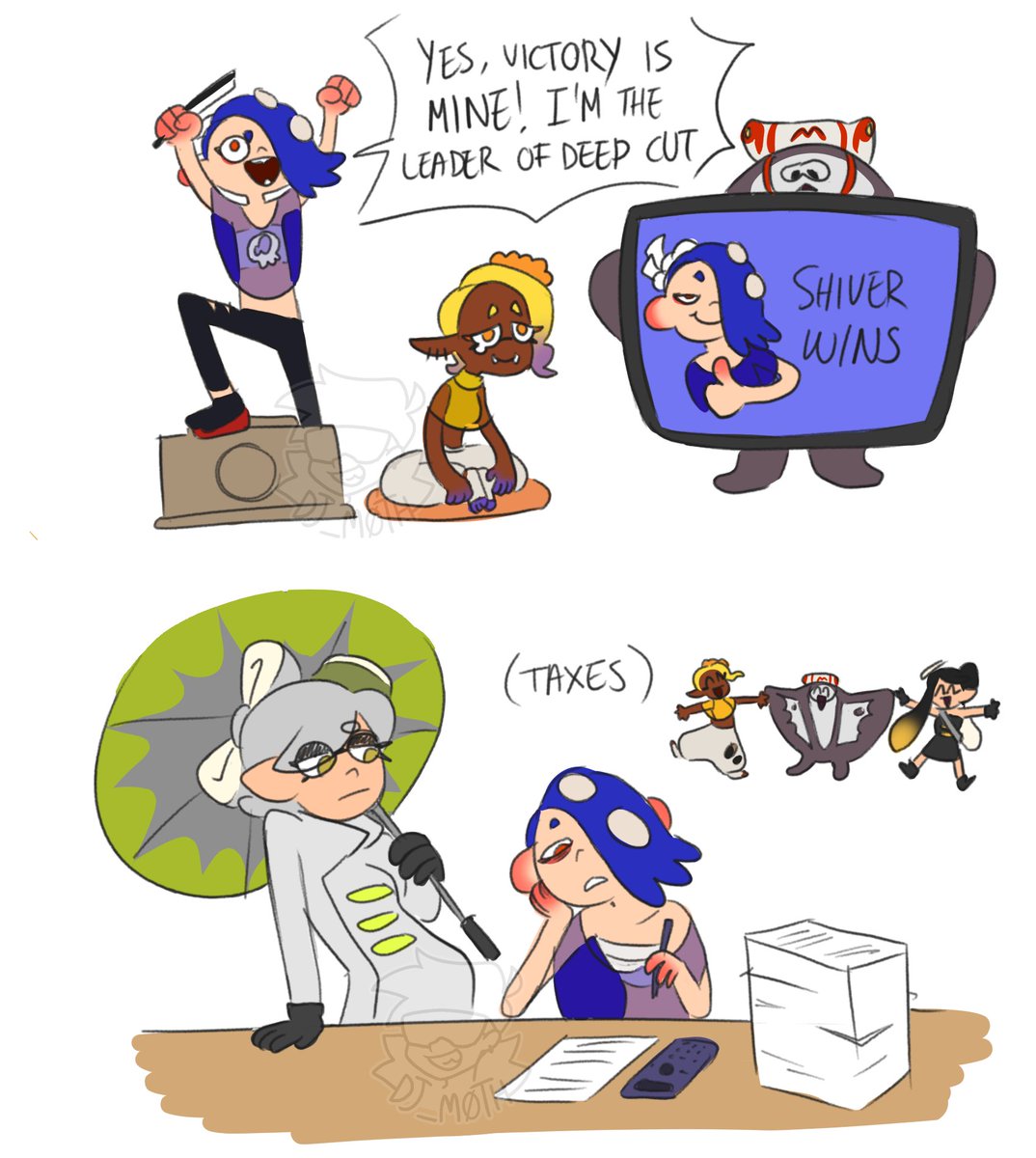 M0THPRINCE's tweet photo. Leader duties #Splatoon3 https://t.co/WV7ZMw1bBp