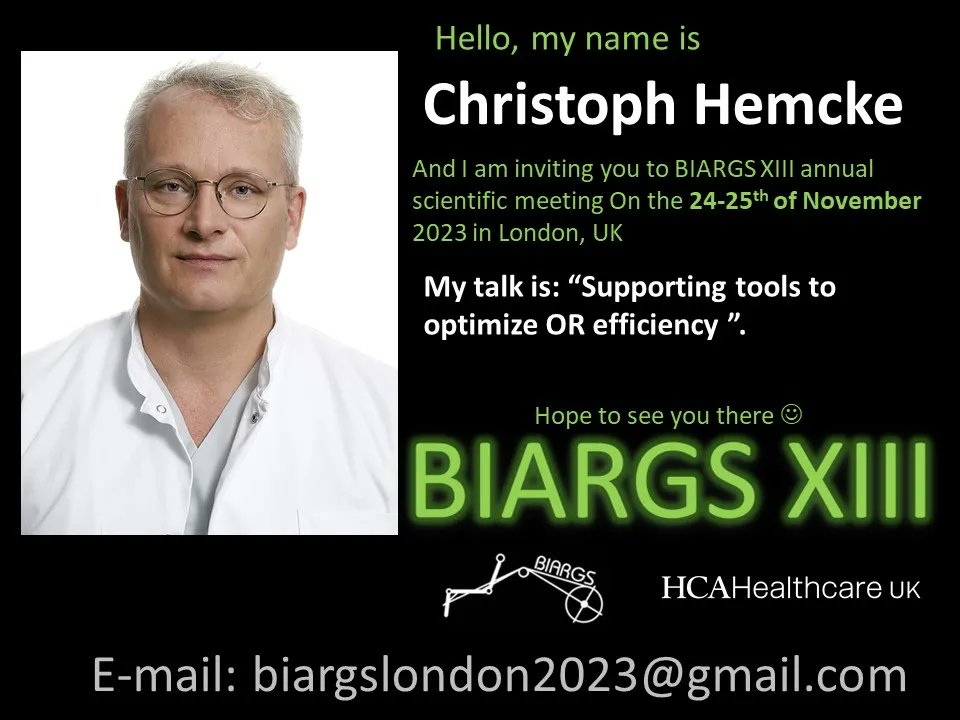 We are looking forward to seeing you in November in London.  Please register at biargs.org.uk