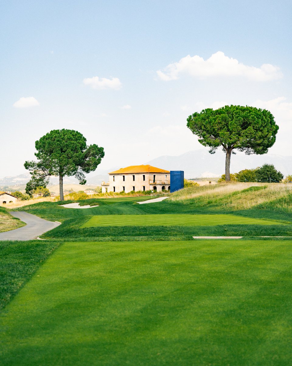 RyderCupUSA's tweet photo. The 145-yd Par 3 13th at Marco Simone:

What are you hitting? 🤔

#MarcoSimoneMonday https://t.co/PZSYTM5czY