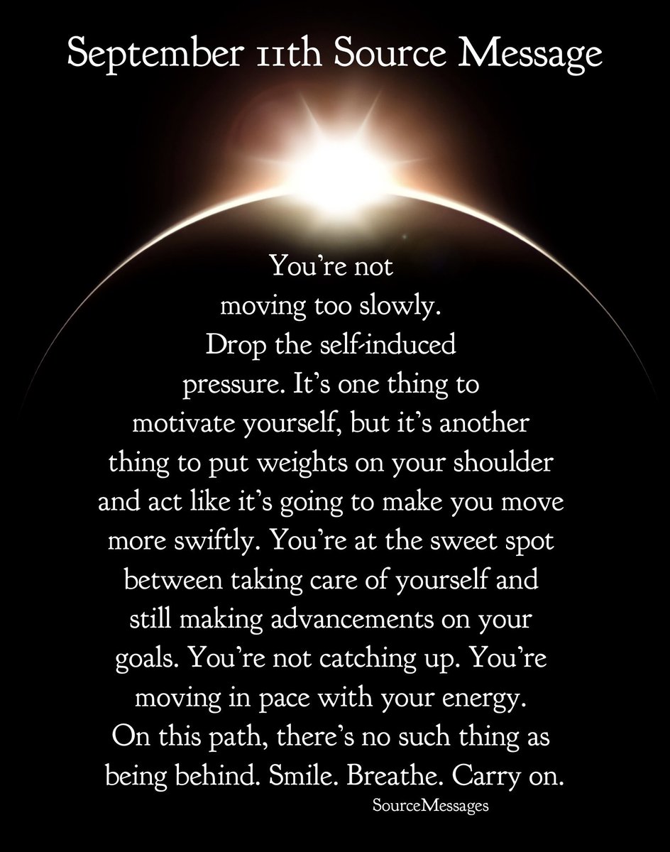 You’re at the sweet spot between taking care of yourself &amp; moving on your goals. 🙏🏽♥️