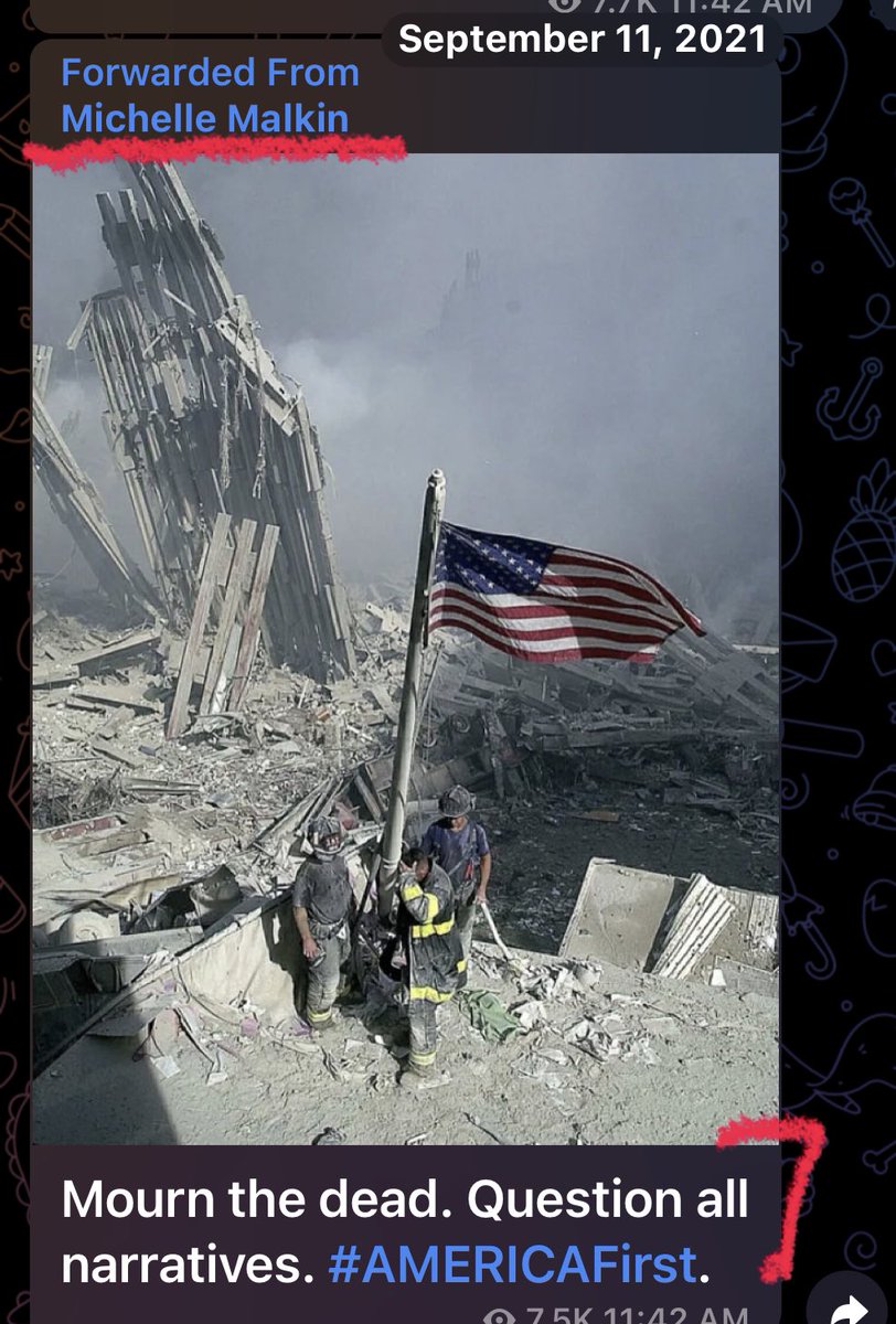 ChristaHazel's tweet image. Never forget there are extremist agendas that question &amp;amp; discredit 9/11. They create provocative click bait content for crypto tips then rinse &amp;amp; repeat. Groups like @KCRCC underwrite the #AFPAC disinfo machine rhetoric, solely to divide Idaho and conquer. It’s shameful. 🇺🇸