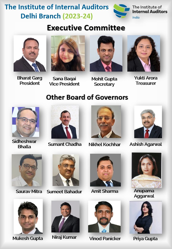 𝘾𝒐𝙣𝒈𝙧𝒂𝙩𝒖𝙡𝒂𝙩𝒊𝙤𝒏𝙨 𝙉𝒆𝙬 𝙏𝒆𝙖𝒎 𝒐𝙛 𝙄𝑰𝘼 𝙄𝒏𝙙𝒊𝙖 𝘿𝒆𝙡𝒉𝙞 𝘽𝒓𝙖𝒏𝙘𝒉 𝒇𝙤𝒓 𝒕𝙝𝒆 𝒚𝙚𝒂𝙧 2023-24!

#iiaindia #webinar #auditing #network #internalauditor