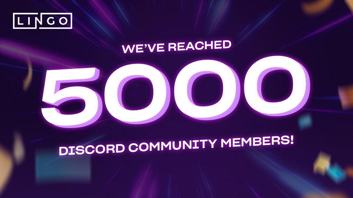 ANOTHER WEEK, ANOTHER MILESTONE! 🚀🎉

Thanks to your incredible support and enthusiasm, we've hit another milestone.

💬 Our Discord family has grown to over 5K members! 🎊

It’s still super early and we’ve prepared some awesome rewards for our early community members, join