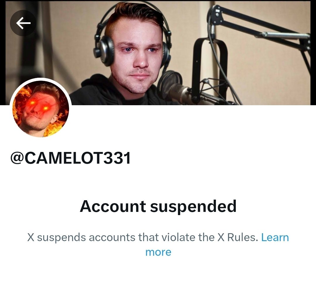 MrMemeyagi's tweet image. RIP @CAMELOT331
@RekietaLaw @real_drex @johnnynotbanned @thelegalvices has someone checked Cody is still alive. I'm sure @loftipixels got him banned for not liking Starfield 😉