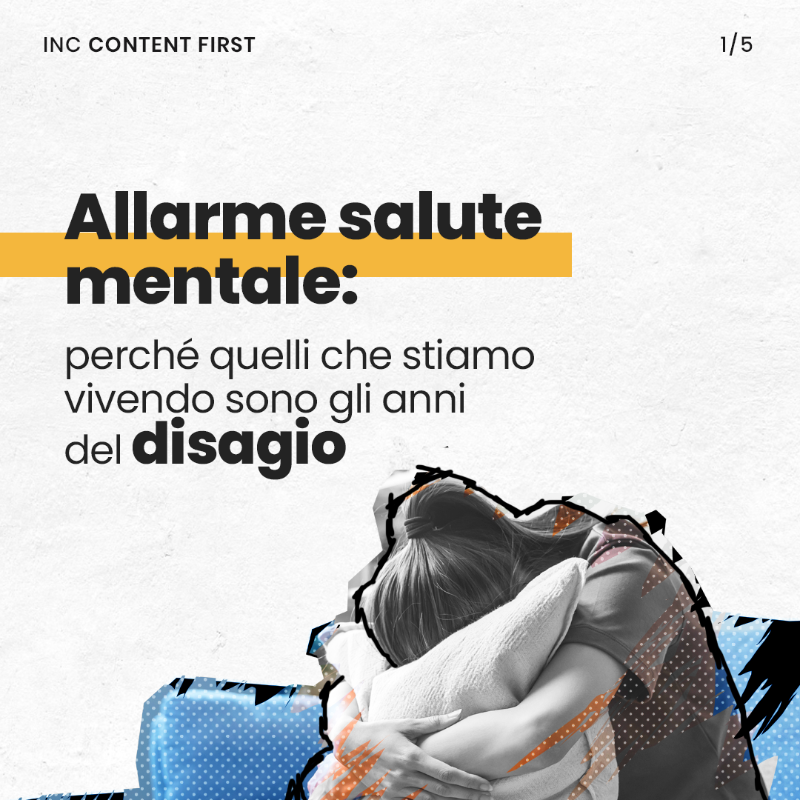 INC_PRagency's tweet photo. Il #disagio psicologico cresce nel nostro Paese. La 2^ Ricerca dell’#INCNonProfitLab ha raccolto il punto di vista degli italiani, ma anche di 40 associazioni #NonProfit, restituendoci dei numeri impressionanti. #StayTuned
#mentalhealth #terzosettore #worklifebalance