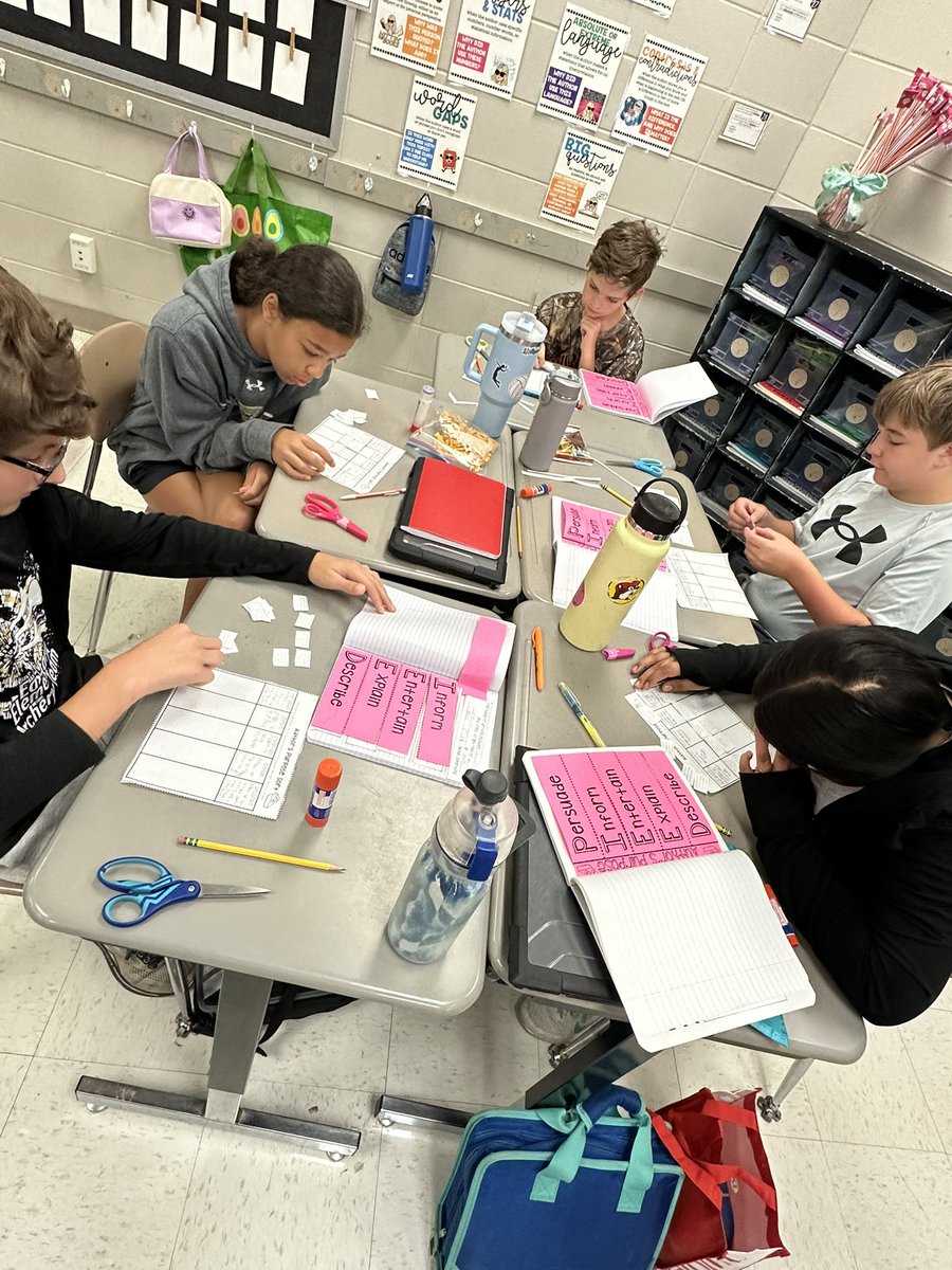 TokarEES's tweet photo. Getting the day started with an Author's Purpose Sort! Love hearing students share their reasoning! @6thEast @mellieguh https://t.co/fVfsV8acjY
