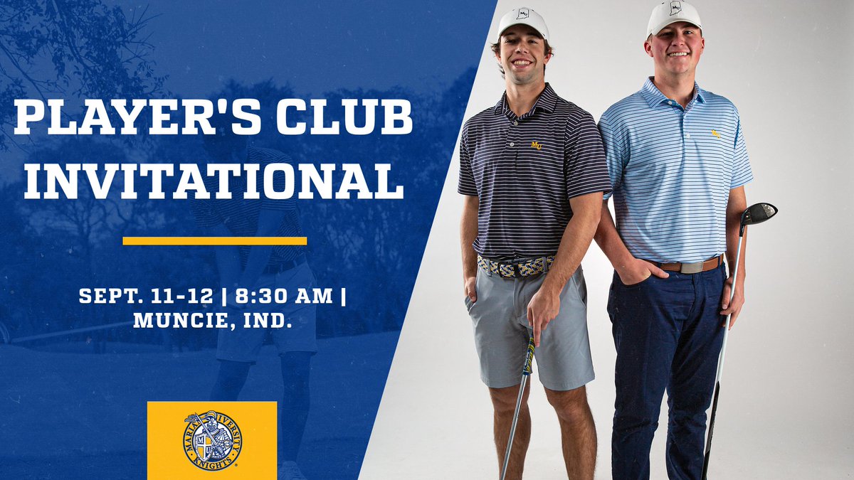 Marian Knights (@muknights) on Twitter photo SEASON STARTS NOW!⛳️
It is finally gameday for <a href="/MarianUnivWGolf/">Marian University Women's Golf - Indianapolis</a> and <a href="/MUKnightsgolf/">Marian Men's Golf</a>!
The women will be competing in Nashville today and tomorrow at the Cumberland Phoenix Invite, while the men will be in Muncie, Ind. for the annual Player's Club Invitational! SEASON STARTS NOW!⛳️
It is finally gameday for <a href="/MarianUnivWGolf/">Marian University Women's Golf - Indianapolis</a> and <a href="/MUKnightsgolf/">Marian Men's Golf</a>!
The women will be competing in Nashville today and tomorrow at the Cumberland Phoenix Invite, while the men will be in Muncie, Ind. for the annual Player's Club Invitational!