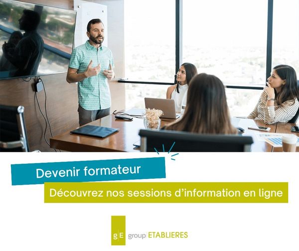 Etablieres's tweet photo. [DEVENIR FORMATEUR] 🧑‍🏫Nous vous guidons !

👉Rejoignez-nous pour une session d'information en ligne où nous répondrons à toutes vos questions et vous guiderons dans votre parcours ! 💡

Inscrivez-vous dès maintenant pour le créneau qui vous convient : https://t.co/Op1hTKeRCW https://t.co/wVb6oRkgo7