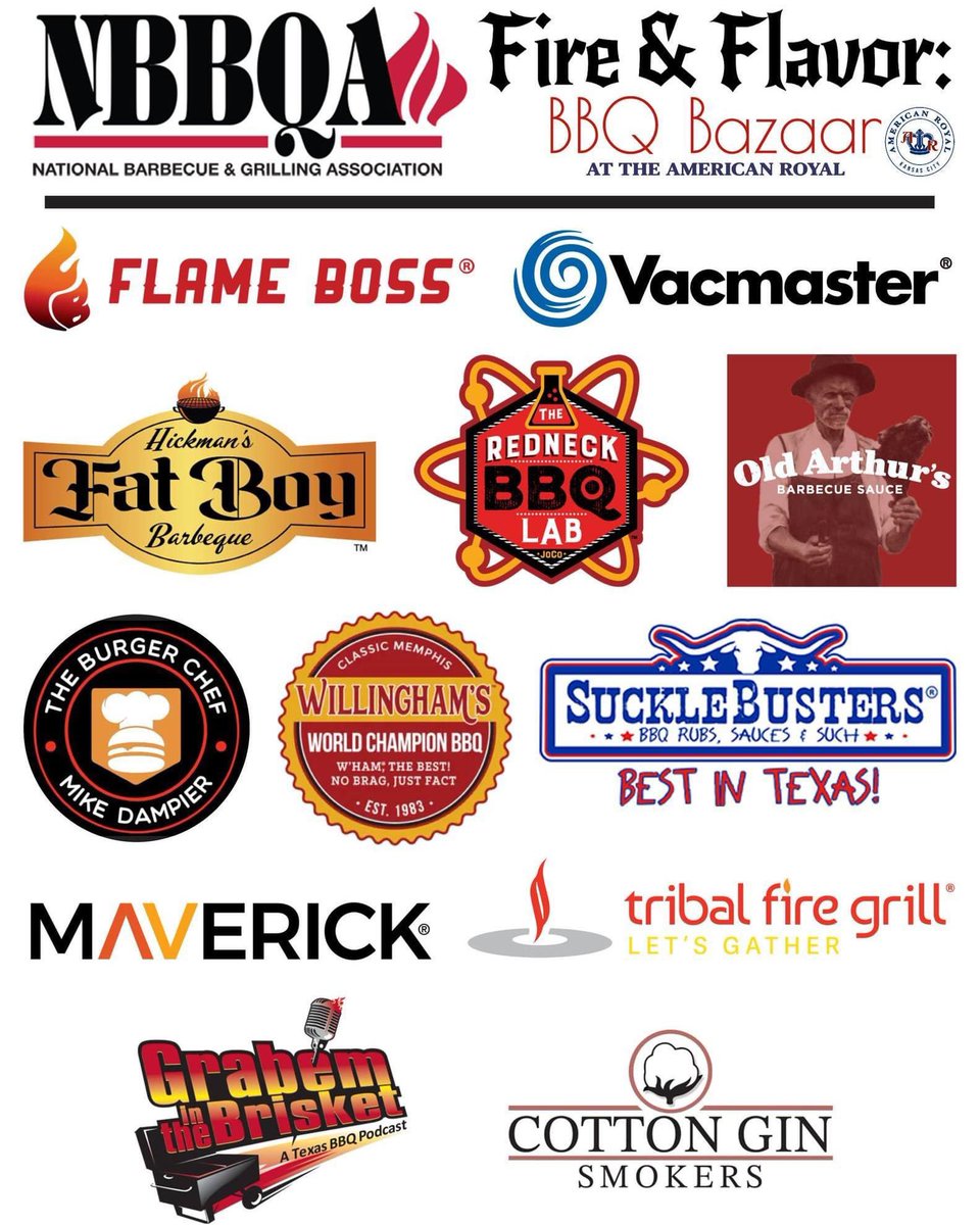 NBBQA's tweet photo. ๐ฅ NBBQA Fire & Flavor: BBQ Bazaar Tent, September 29-30! ๐ฅ
Sample and watch demos from the following NBBQA members while you're at the American Royal.
#NBBQA #AmericanRoyal #BBQBazaar #KellYeah https://t.co/le0T1ojnZX