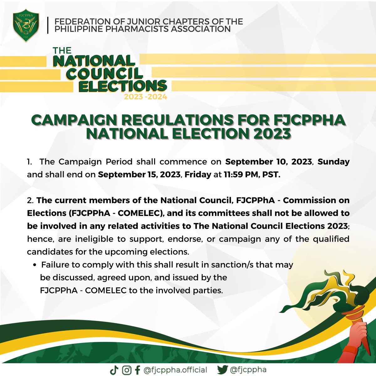 fjcppha's tweet photo. 🔔 𝐄𝐕𝐄𝐍𝐓𝐒 | National Council Elections 2023

𝐋𝐞𝐭 𝐭𝐡𝐞 𝐠𝐚𝐦𝐞𝐬 𝐛𝐞𝐠𝐢𝐧! 🌟 https://t.co/DHjbVsBZW2