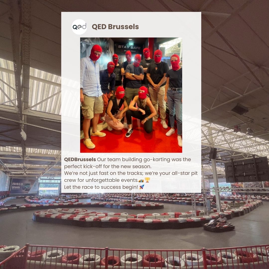 QEDBrussels's tweet photo. 🏁 Revving up for a winning season! 🏎️

As we step into September, a month of new beginnings and fresh perspectives, we had our #QEDTeamBuildingActivity. 🚀

Meet our team: https://t.co/6aVz788qMT

#TeamBuildingActivity #TeamBuilding #QEDCulture #QEDTeam #ExcellenceBestTeamQED https://t.co/Xhs7s1ta1q