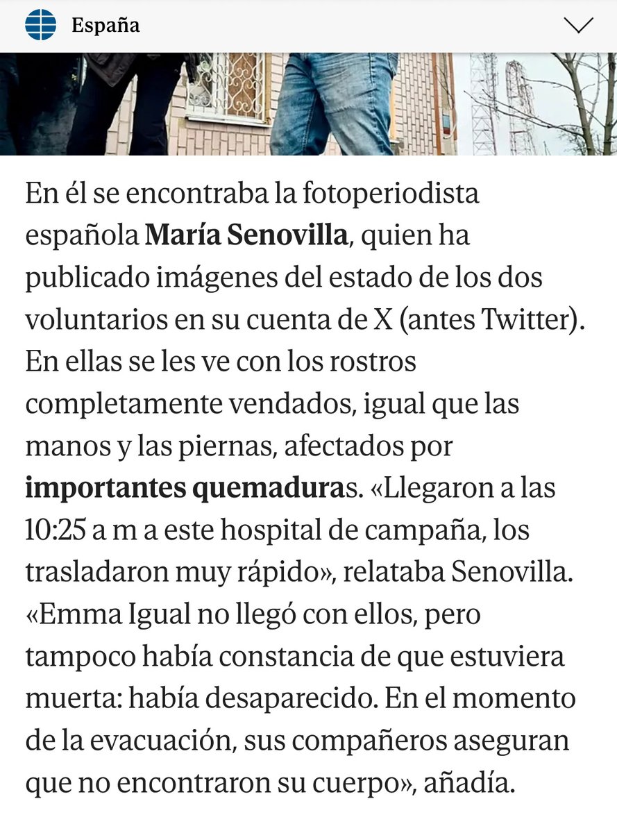 MariaSenovilla's tweet photo. Muy majos los colegas de @elmundoes citando tan detalladamente mi información

Pero teniendo en cuenta que soy periodista FREELANCE también podían contactar y pedir una pieza, fotos o los datos de facturación por usar mi trabajo

Que me juego la vida para hacerlo en #Ucrania https://t.co/hkA3i5yYlw