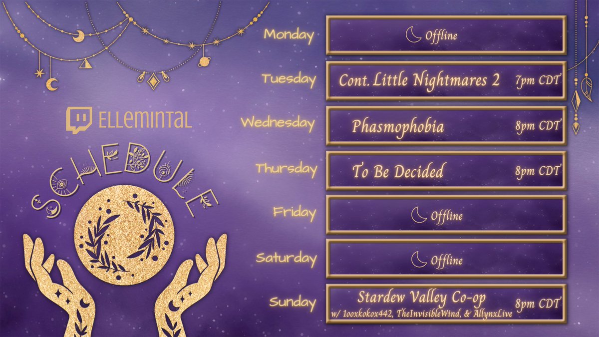 Week 09/11-09/17 schedule we’ve got more Little Nightmares 2 with some Phas and Stardew!