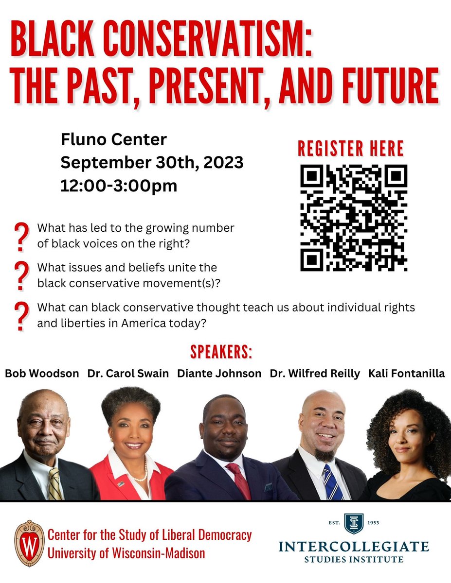 UW_CSLD's tweet photo. We also have another exciting event on September 30th regarding black conservatism! Use the QR code to RSVP and we hope to see you there! https://t.co/tviiS4jPrb
