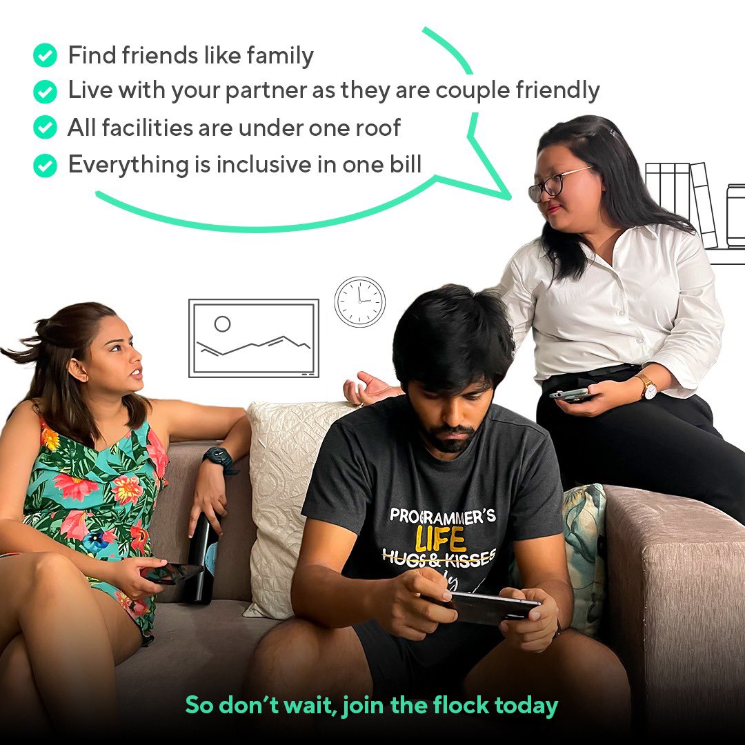 Experience the best of co-living in Hyderabad.

Join the flock today!

.
.
.

#bostonliving #hyderabad #hyderabadcoliving #millenials #coliving #friends #livingspace #housing #coolspace #singles #accomodation #coworking #hostellife