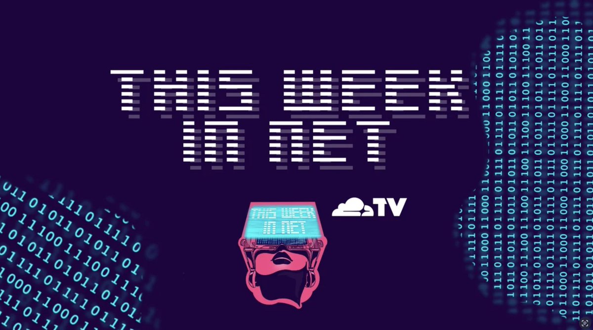 Cloudflare's tweet photo. It's time once again for #ThisWeekInNet. @emot is joined by Cloudflare CTO John Graham-Cumming, and this week they chat about #CloudflareOne for Data Protection, insights from @CloudflareRadar, a security risk for iPhone users, and more. Check it out. https://t.co/3X4k24JOEN https://t.co/lDxiQFUshF