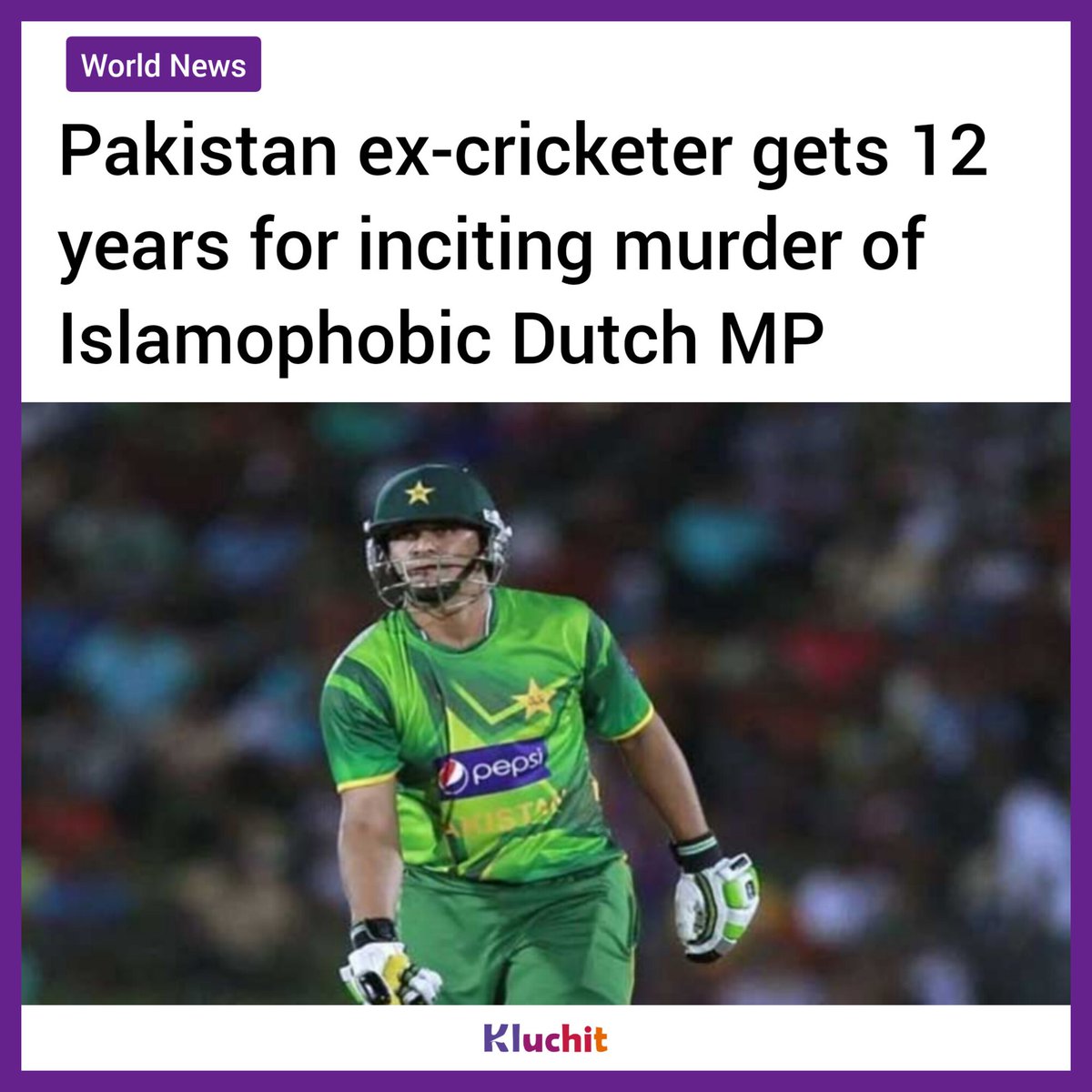 KluchitMag's tweet photo. Former Pakistan international cricketer Khalid Latif has been awarded 12 12-year jail sentence for inciting the murder of far-right politician Geert Wilders by a Dutch court

Read Full News: https://t.co/9Eq6tFGm9F

#khalidlatif #islamophobe #kluchitnews https://t.co/hoZVqNnByk