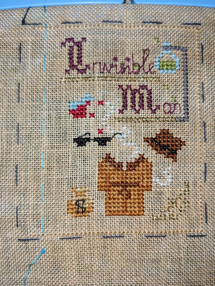 NoGenreLeftBhnd's tweet photo. Finished the Invisible Man from #BookOfShadowsSAL by @living.on.the.rainbow just in time to find the next page in my inbox π
#CrossStitch #Crafts #CrossStitcher #CrossStitchLove #CrossStitching #CountedCrossStitch #FandomStitching #TeamEnts https://t.co/WfOx3ueONi