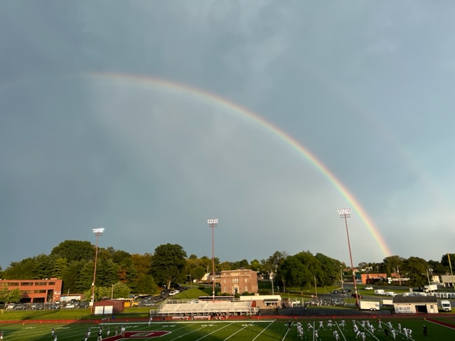 A beautiful rainbow for the "Tropical" themed Game Friday!