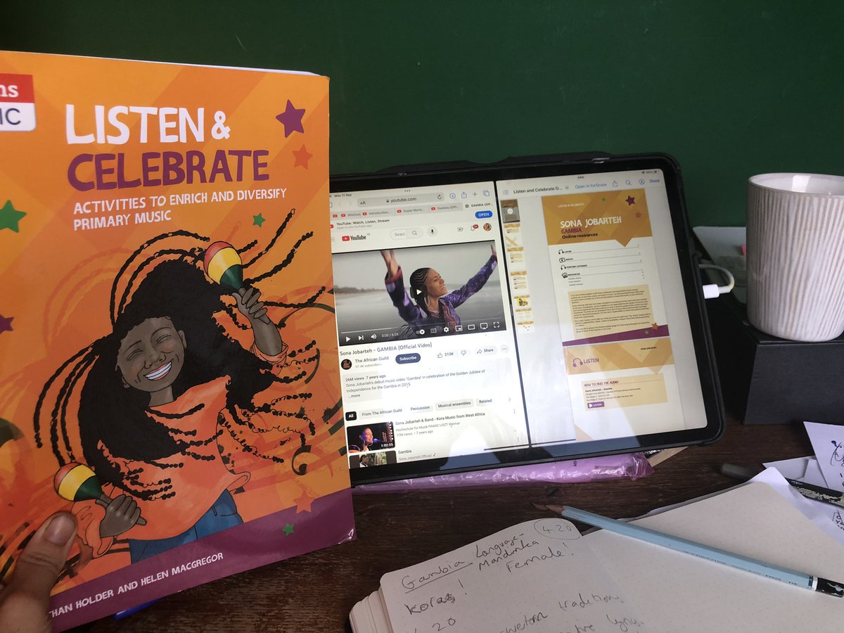 Having a LOVELY afternoon diving into this beautiful resource and thinking of ways to weave it into our KS2 musicianship programme <a href="/UKMusicMasters/">Music Masters</a> .Thanks <a href="/N8Holder/">Nate Holder</a> and Helen Macgregor for putting this together.There’s so much great music and activities  - I want to use it all!!