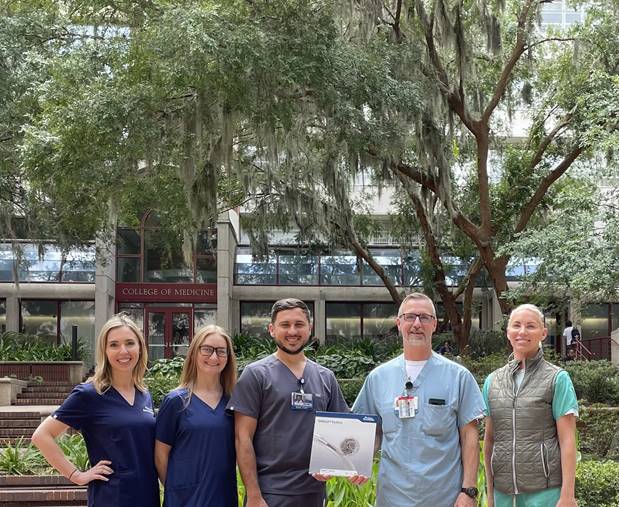 bsc_io_e's tweet photo. Excited to share the 1st #EMBOLDcoils Packing case successfully completed at UofFL Shands by Dr. Vogel & Dr. Maksimchuk on cirrhotic pt w/ active bleed from inferior epigastric artery. 4, 15 cm packing coils were placed to resolve the hemorrhage https://t.co/ihdmVpjutg (US only) https://t.co/eFZqbuQh4V