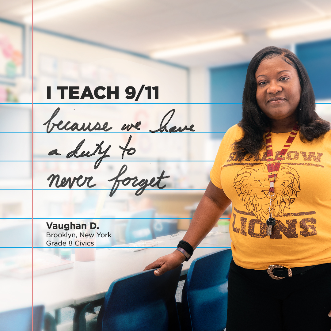 SubjectTeam's tweet photo. The @Sept11Memorial offers teachers a range of tools and resources needed to teach 9/11 in the classroom and answer students' tough questions. We’re proud to support the 9/11 Memorial &amp; Museum, a sacred place of remembrance, reflection, and learning. https://t.co/2AYbW07K90 https://t.co/ANSxfUNlgu