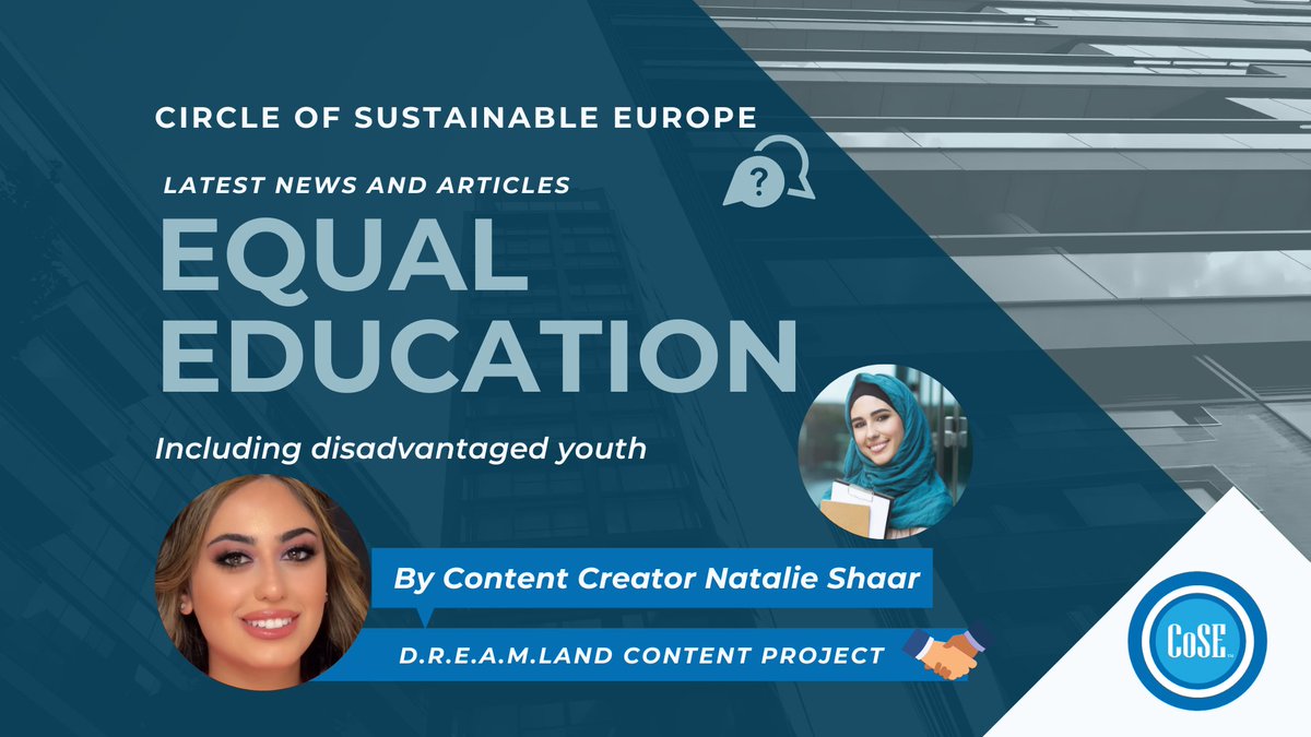 🎓 𝐄𝐪𝐮𝐚𝐥 𝐄𝐝𝐮𝐜𝐚𝐭𝐢𝐨𝐧 𝐟𝐨𝐫 𝐀𝐥𝐥

🌍 Education knows no borders—but let's recognize the disparities. While some focus on majors others fight for survival.

👉 Learn more about non-formal education by Natalie's latest blog: cose-eu.org/2023/09/11/equ…