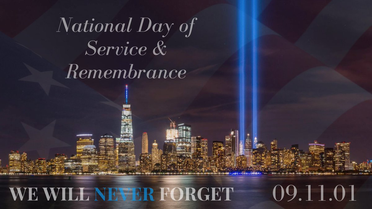 Today, we honor all the lives we lost 22 years ago and all the heroes who have sacrificed and given in service to defend our Nation's freedom. We we will never forget!
#NeverForget #NationalDayofServiceandRemembrance #PatriotDay #SafeSoundHillsborough