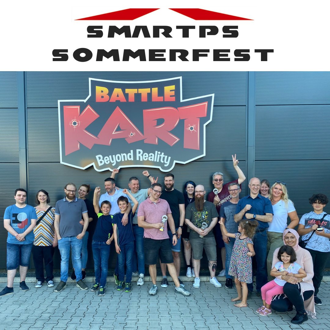 Das #smartPS-Sommerfest 2023! 

Zusammen mit Familien und Freunden waren wir bei <a href="/BattleKart/">BattleKart</a> in #Bispingen. Das war ein großartiges Erlebnis! Wir kommen gerne wieder! 

Abends waren wir lecker essen im Restaurant La Piazza. Ein rundum gelungener Tag.