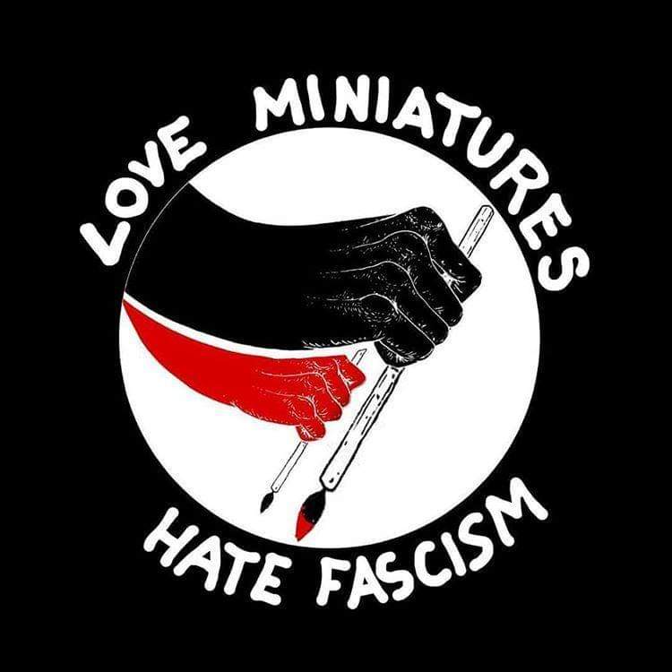 CerberusXt's tweet photo. After that whole debacle with the racist dogwhistles masquerading as "LOL le ironic Imperium meme", I guess that reminder is in order. #warhammercommunity https://t.co/F0LtD21Dg3