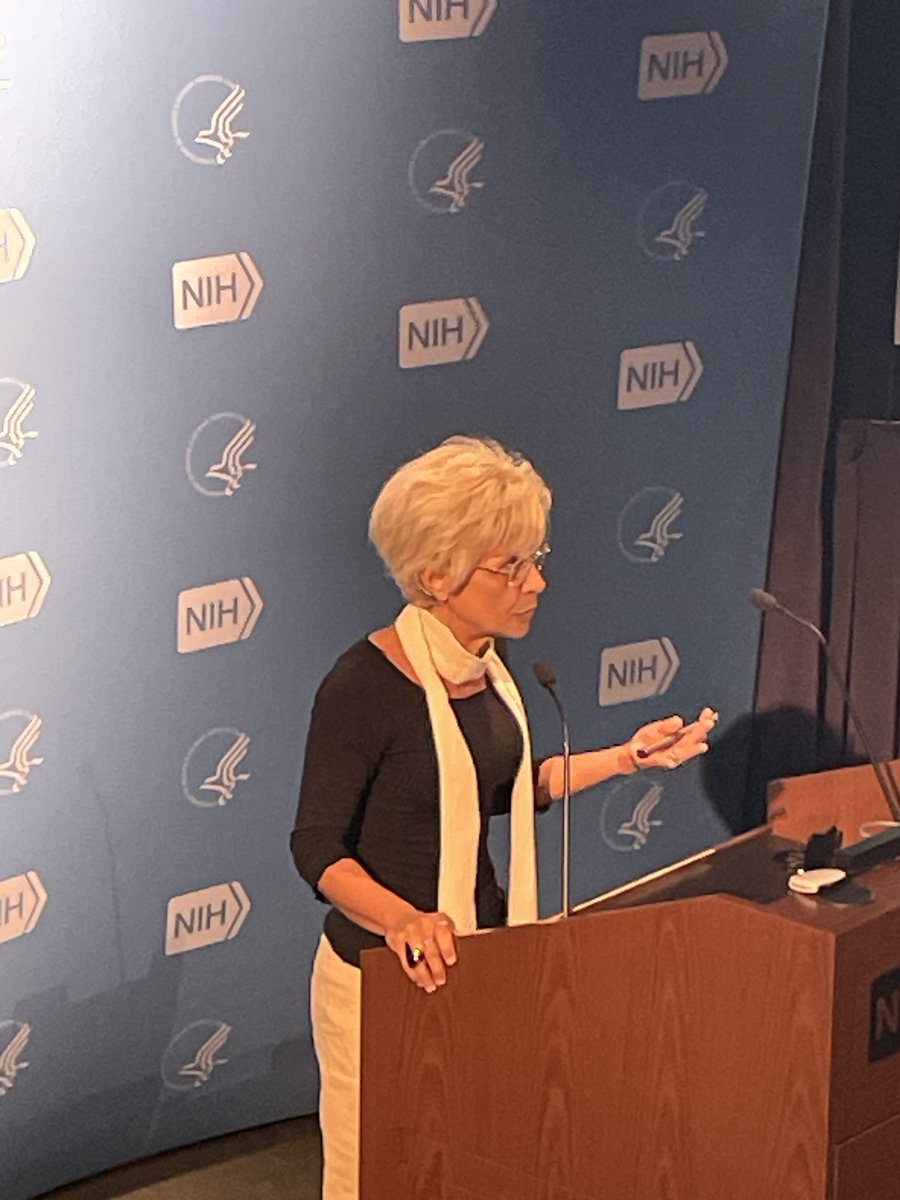 NIDCR_NIH's tweet photo. Dr. Mara Riminucci of Sapienza University, Italy, outlines new technologies and questions in fibrous dysplasia biology #FDMAS #NIDCR75 https://t.co/tkxqqiFvKu