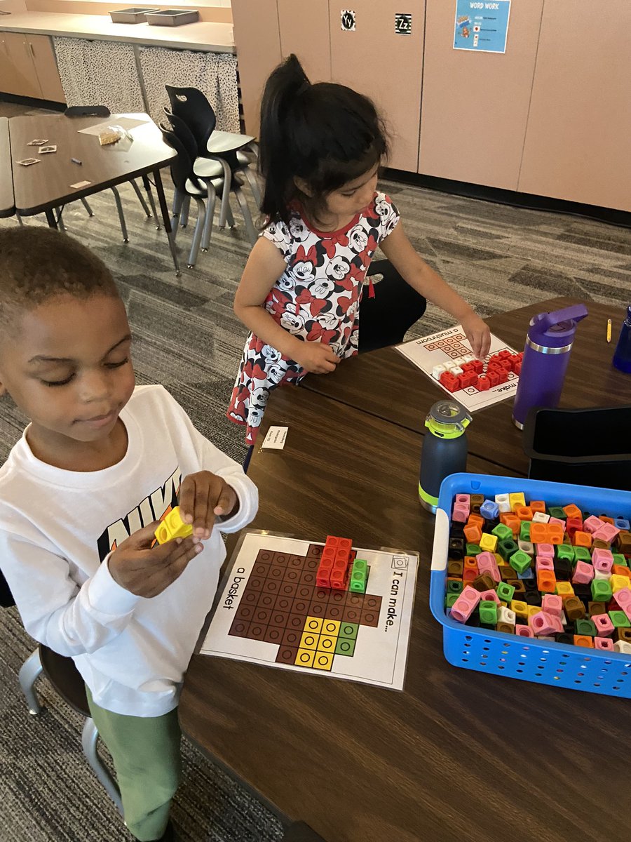 First time trying stations and were rocking it! #kindergarten <a href="/WOPineCreek/">Pine Creek School</a>