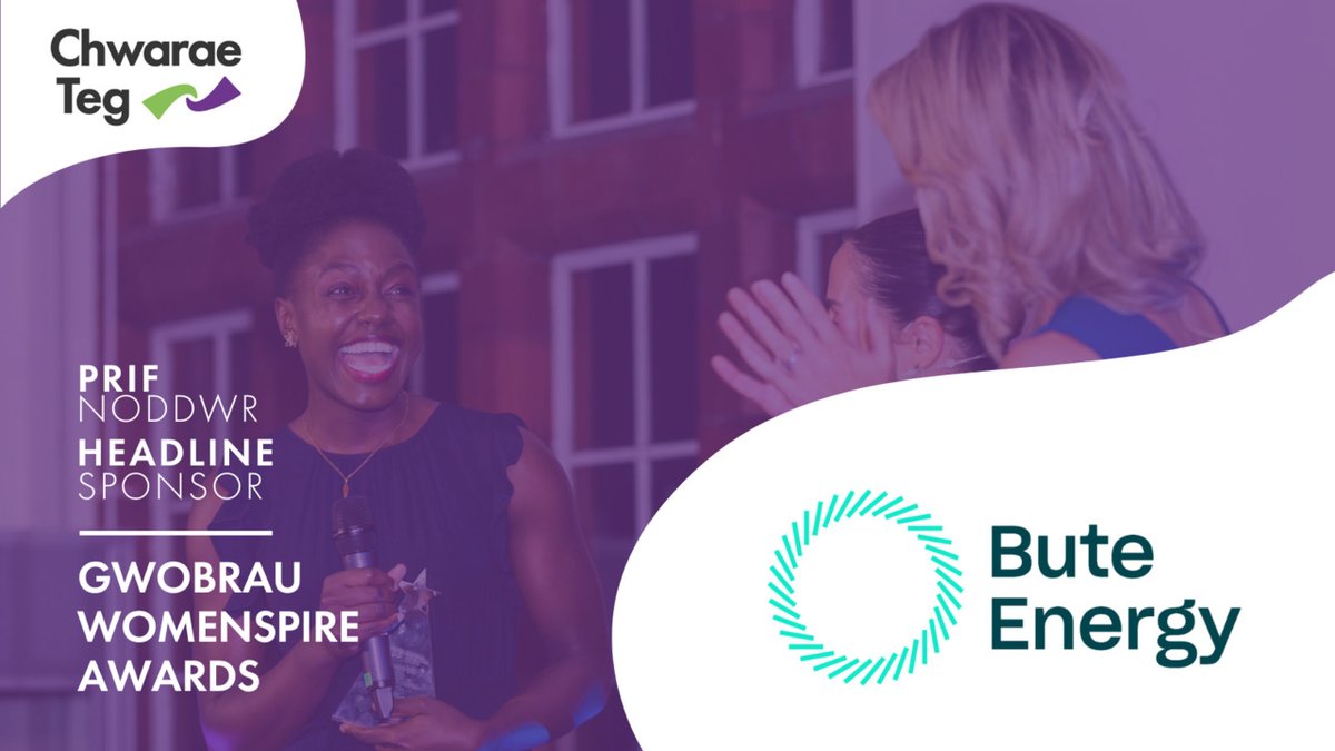 We are proud to have <a href="/ButeEnergyWales/">Bute Energy</a> as headline sponsor for our #Womenspire Awards! 

Lucy Reynolds, CEO: “Bute Energy is an engaged player when it comes to gender equality. Together we will celebrate and recognise what women in Wales are achieving.” 

chwaraeteg.com/news/bute-ener…
