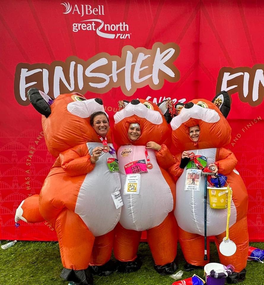 long2970's tweet photo. Thank you for looking after us so well at the 2023 Great North Tun @CrohnsColitisUK . Claire and Sarah (hope I’ve got the names right) we’re epic after a tough, wet run. See you next year xx https://t.co/ZcH1fzxCFV