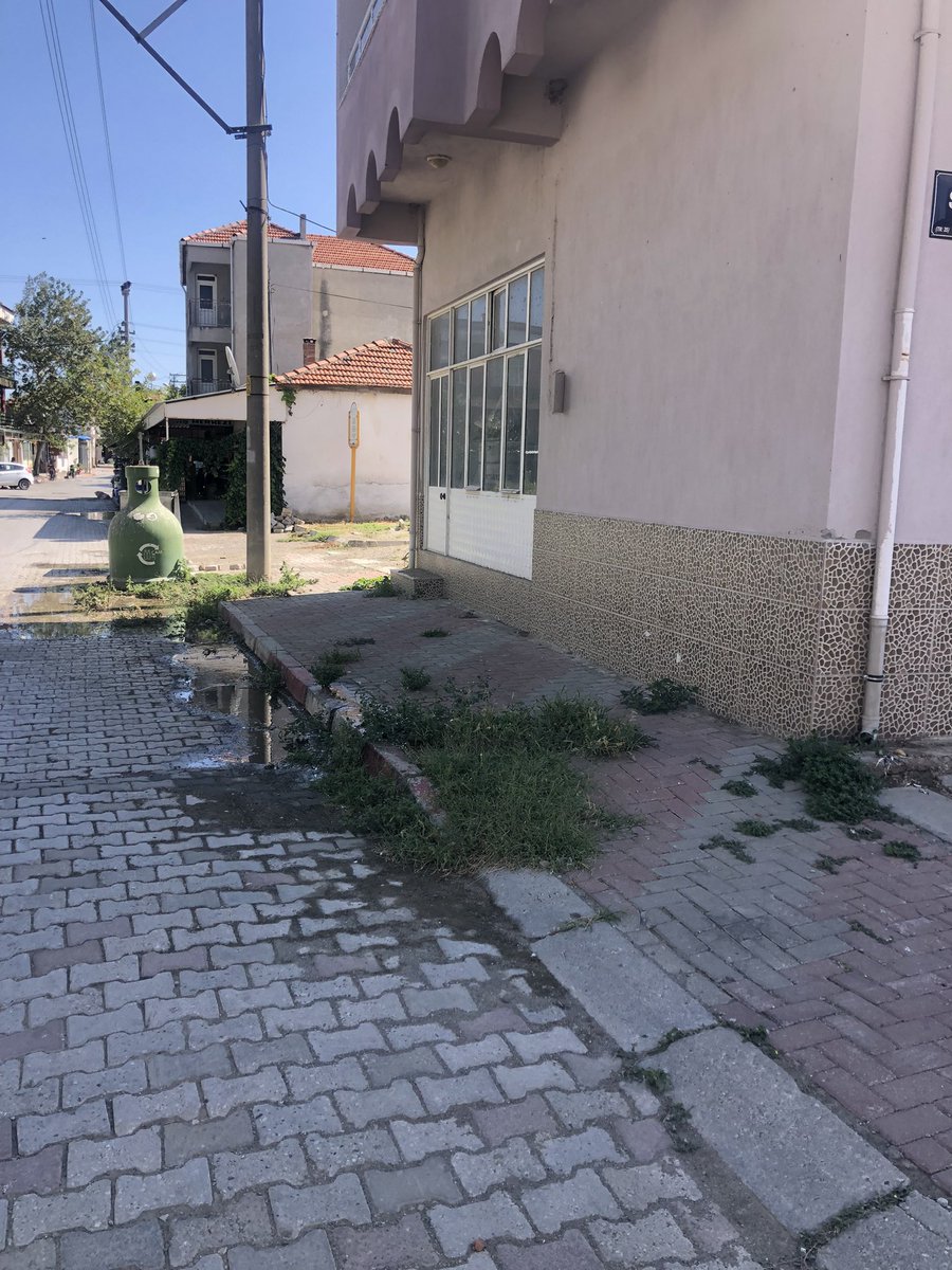 Bergama Ayaskent mah.Çevik caddesi Sedef sokak köşesinde su patlağı vardır.