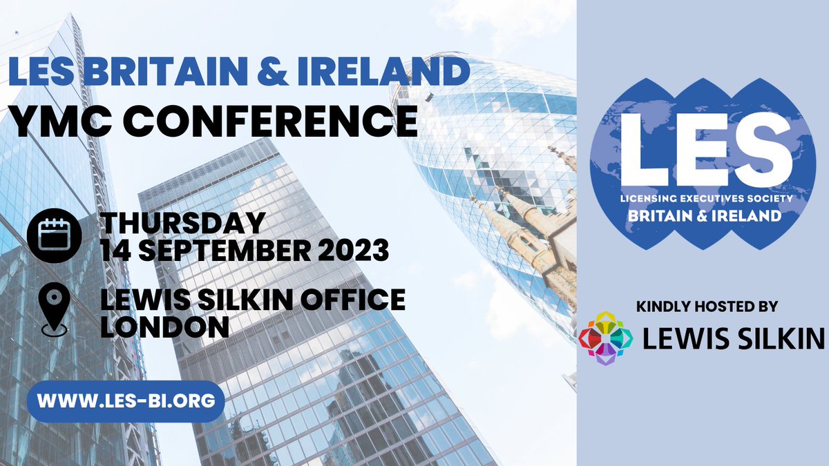 Last chance to register for the LES B&amp;I YMC Conference taking place this THURSDAY in LONDON!

mailchi.mp/2a7a967ef53f/l…

It will be a great opportunity to meet, share experiences and hopefully learn something new!

Thank you to <a href="/LewisSilkin/">Lewis Silkin</a> for hosting!

<a href="/LESIntl/">LES International</a> <a href="/YMC_LESI/">YMC_LESI</a>