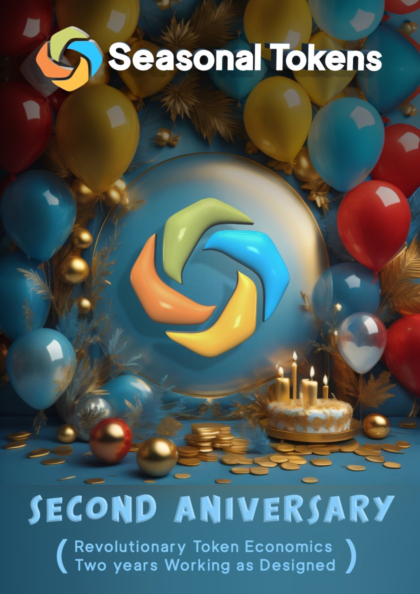 Seasonal_Tokens's tweet image. Introducing a game-changer in #TokenEconomics: #SeasonalTokens. After 2 successful years, our ecosystem of four tokens offers a unique hedge against market volatility. Measure our system&apos;s health without relying on the dollar. #CryptoInnovation