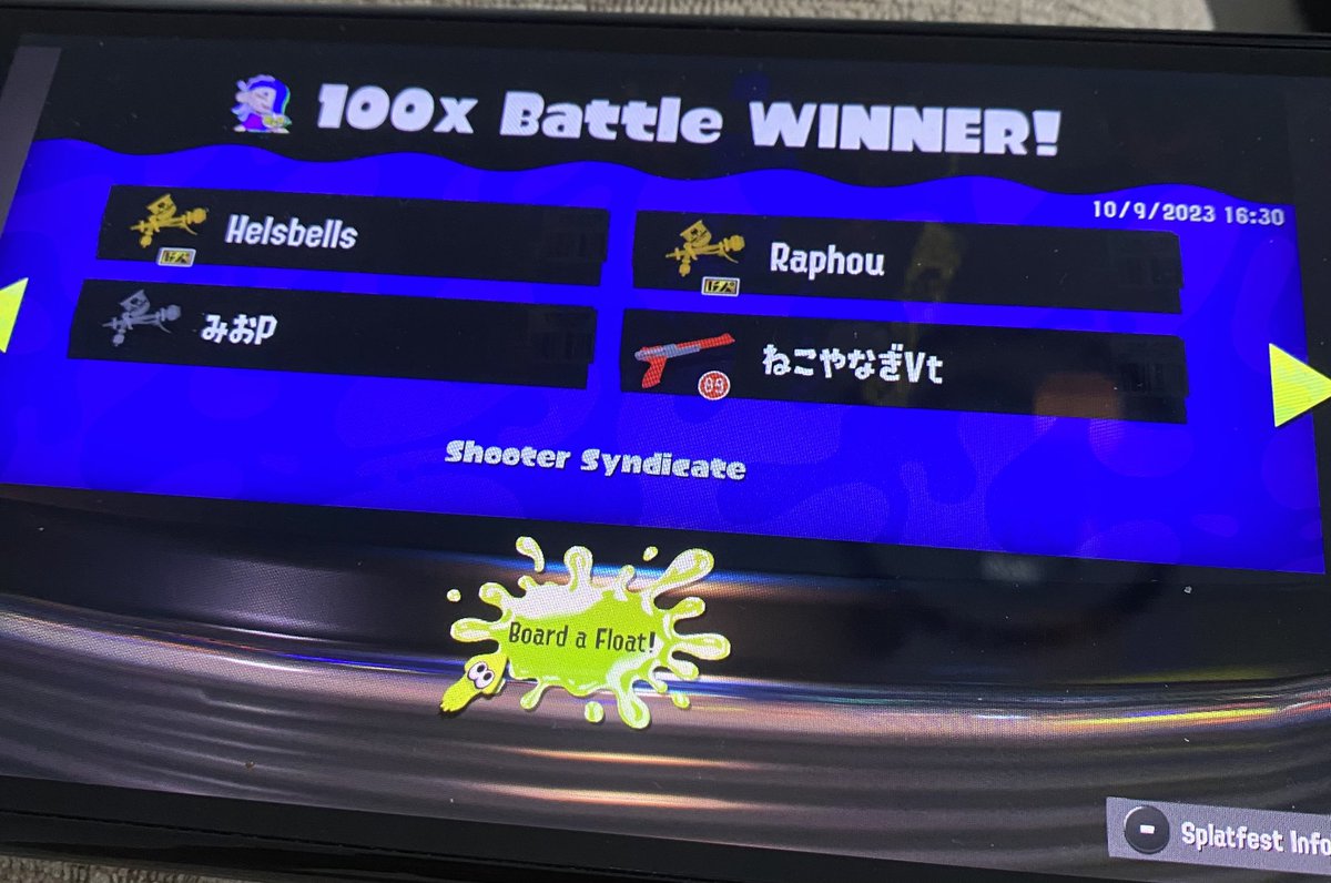 Helsbells32's tweet photo. Yaaay I’m the top 100 Battle Winner #Splatoon3 #Shiverwins #Splatfest #TeamShiver https://t.co/LaCxjajw68