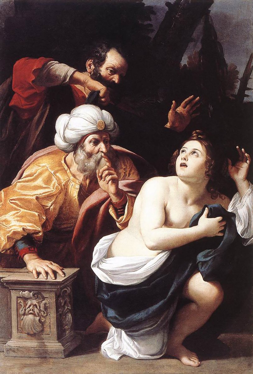 Susanna e i vecchioni di Sisto Badalocchio
trizioeditore.it/blogs/notizie/…
Il tema di Susanna e i vecchioni era molto conosciuto a Venezia già alla fine del Cinquecento, ma non a Roma. Sembra probabile che la sua crescente popolarità nella Città Eterna sia stata la conseguenza diretta di