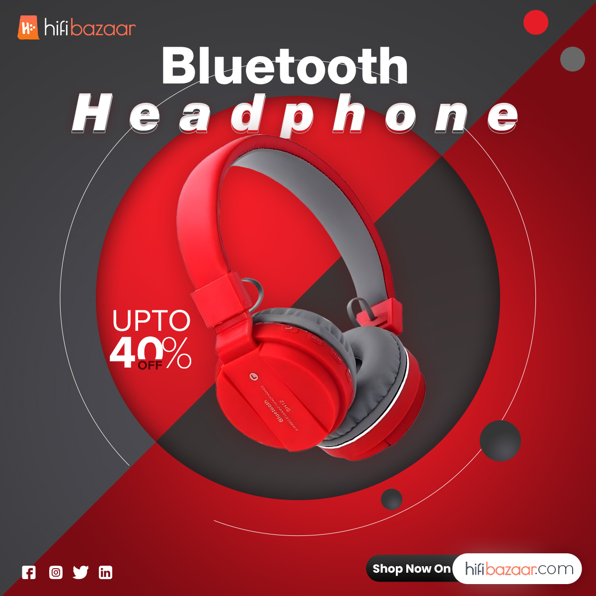 🎶 Elevate Your Sound Experience with our Bluetooth Headphones! 🎧✨
Buy Now:🛒✅ shorturl.at/yBKO4
.
.
#BluetoothHeadphones #WirelessAudio #SuperiorSoundQuality #ComfortableListening #MusicOnTheGo #ShopNow #UpgradeYourSound #WirelessFreedom #ImmerseYourself #hifibazaar