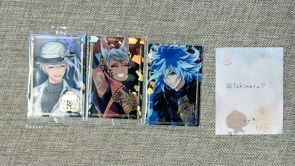 tukimaru7's tweet photo. 【交換】ツイステ ウエハース3 箔押し

譲)アズール カリム イデア
求)マレウス

仙台手渡しのみ(日時要相談)
お心あたりありましたら宜しくお願い致します。 https://t.co/Y3F0Cy5DVj