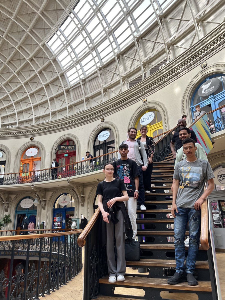 mdacollege's tweet photo. We recently went for a walk into Leeds city centre, using the canal and stopped off at the Corn Exchange ☀️🕶️ https://t.co/cqwWL3kilk