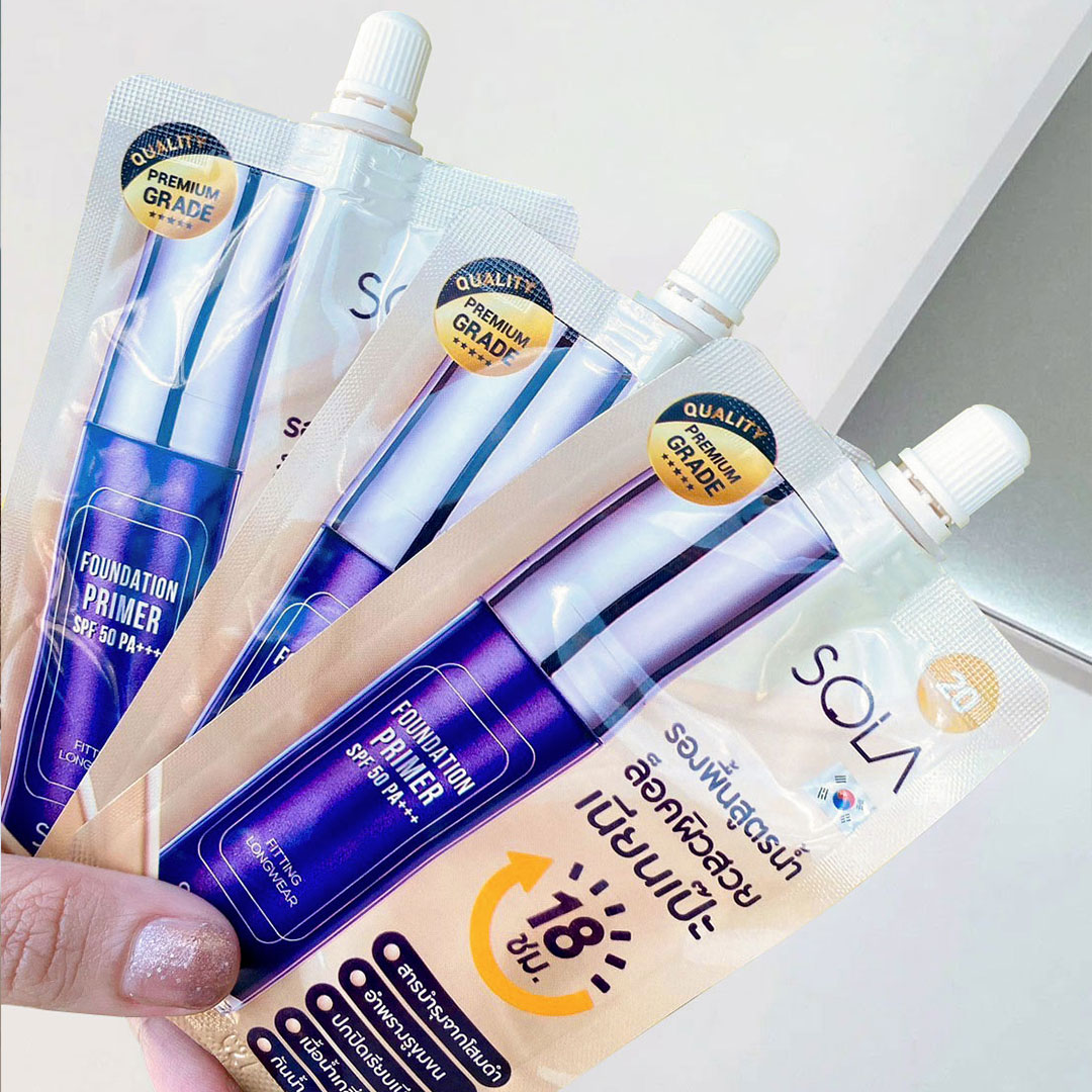 #รองพื้นโสมโซลา รองพื้นงานผิวสวยแบบบางเบา ไม่ดูหนา หน้าเนียนผ่อง ใช้ไม่แพ้ ให้ผิวสวยกริ๊บตั้งแต่เช้ายันเย็น แต่งสวยง่ายๆให้หน้าเป๊ะได้ทุกวัน 🥰 
ซองละ 49 บาท
เบอร์ 20 ผิวขาว
ซื้อได้ที่ 👉🏻 linktr.ee/solacosmetic
เบอร์ 30 ผิวสองสี
ซื้อได้ที่ 👉🏻 #เซเว่น #โลตัส