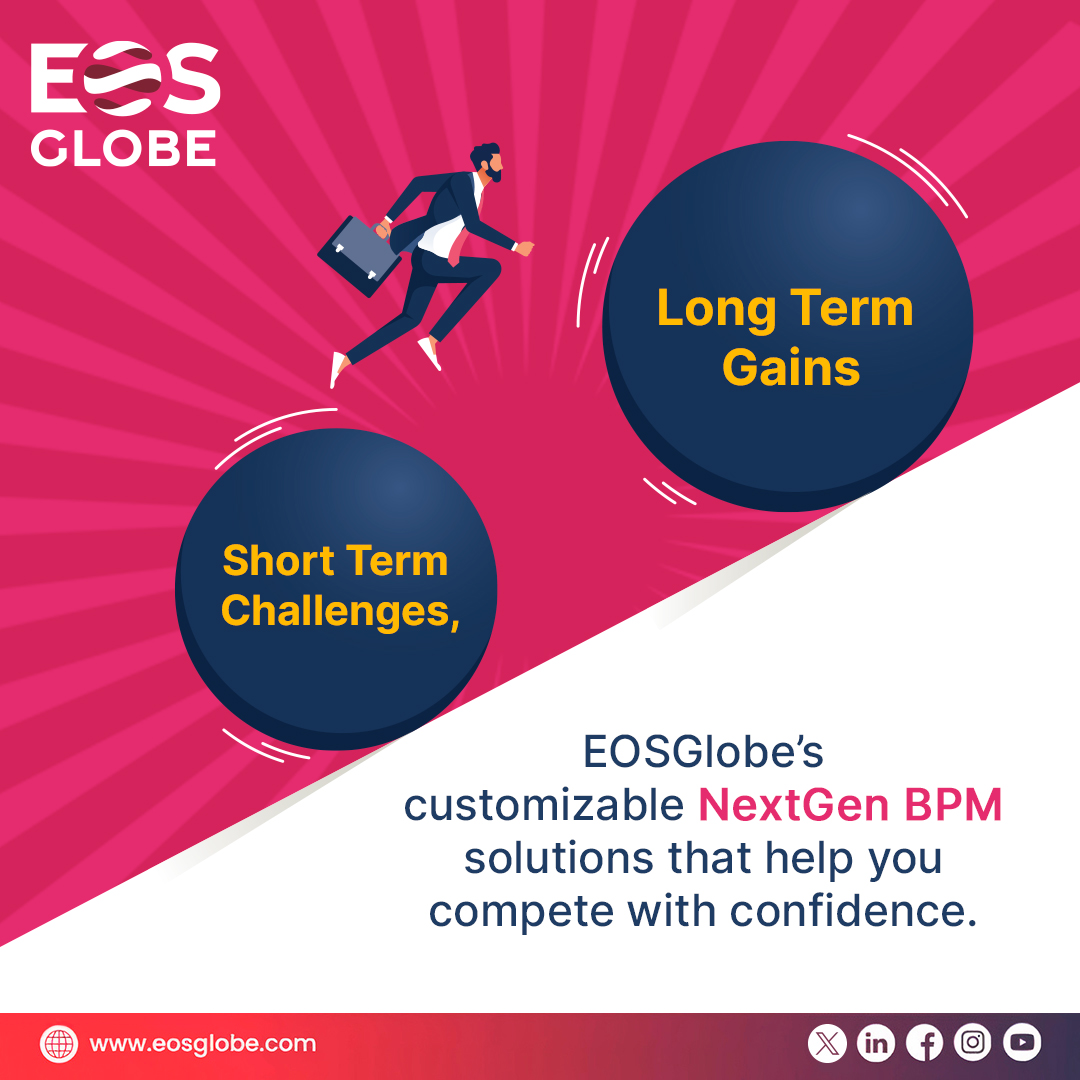 EOSGlobe's industry-tailored, customizable NextGen #BPM services are designed to empower your business, helping you quickly respond to shifting landscapes and gain that competitive edge. 
Know more: bpm.eosglobe.com/eospowerpay
#BusinessStrategy #WorkflowEfficiency #NextGenStrategies