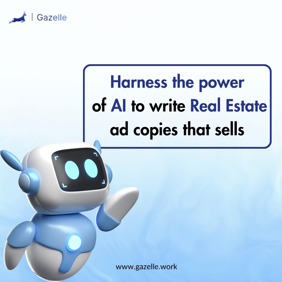 Gazelle_Work's tweet photo. Quality leads are a priority for real estate agents. Stand out with great ad copy! Let @gazelle.work create appealing real estate descriptions in a minute. Get started now. Link in bio. #Gazelle #AI #RealEstate #Tech #PropertyDescription #AITools https://t.co/0clH2d90D9