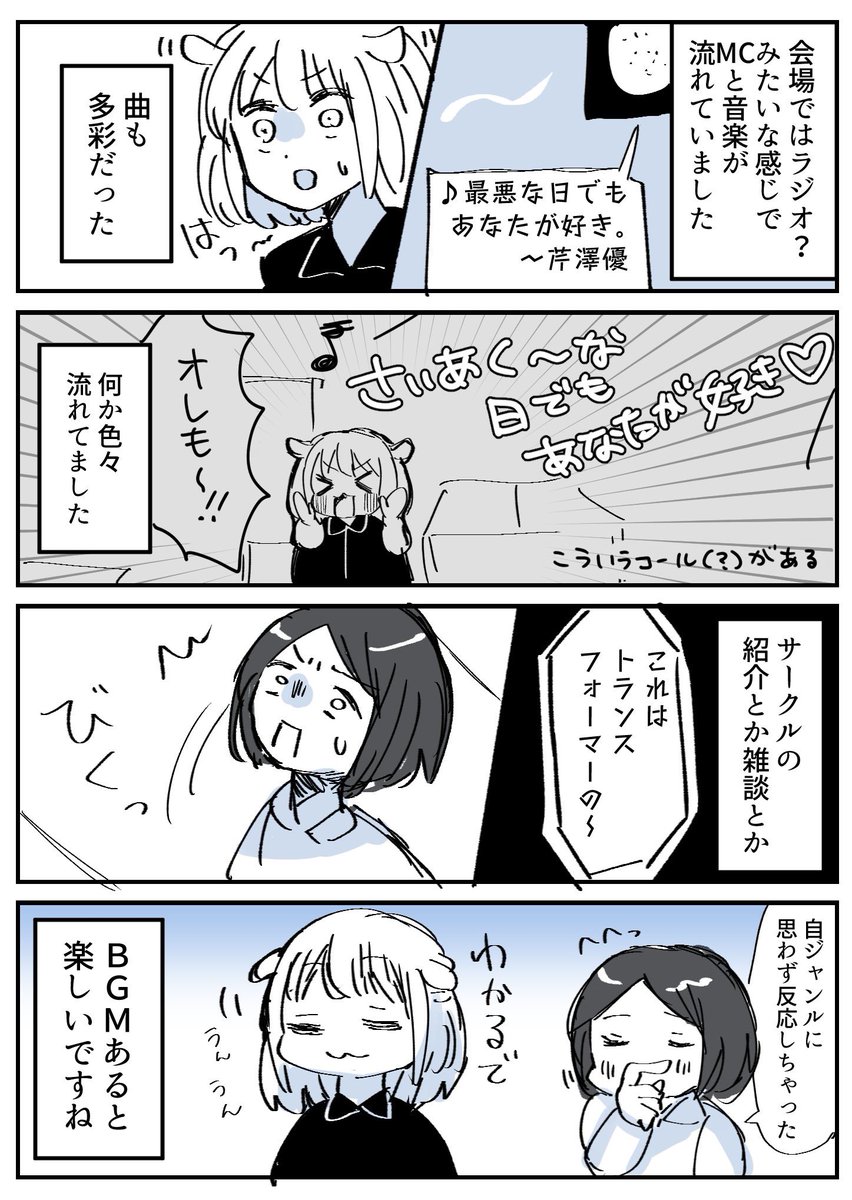 改めてこみトレ(青春の方舟)お疲れ様でした!!久々のインテ楽しかった!!レポ漫画です!!!! 
